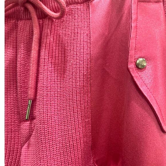 SEROYA - Saph Knit Cargo Pants (Pink) - Picture 3 of 11